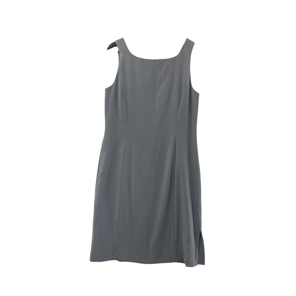 Harold's Grey Sleeveless Dress Sheath Career Cocktail Party Women's Size 8 - Picture 1 of 11